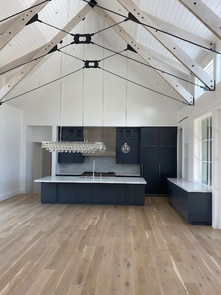 Modern kitchen with stone countertops made by Advantage stone